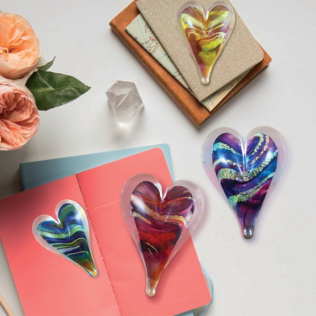 5" Glass Heart by Luke Adams - Image 2