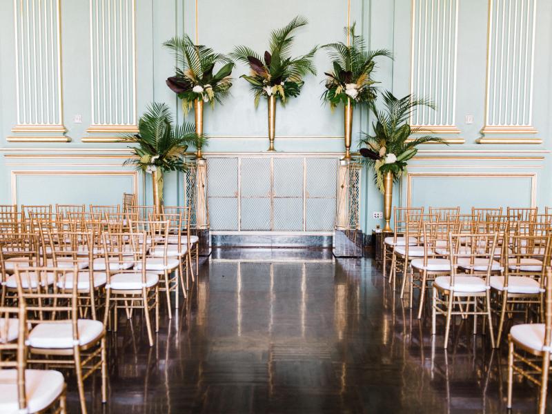Tropical SF War Memorial Wedding