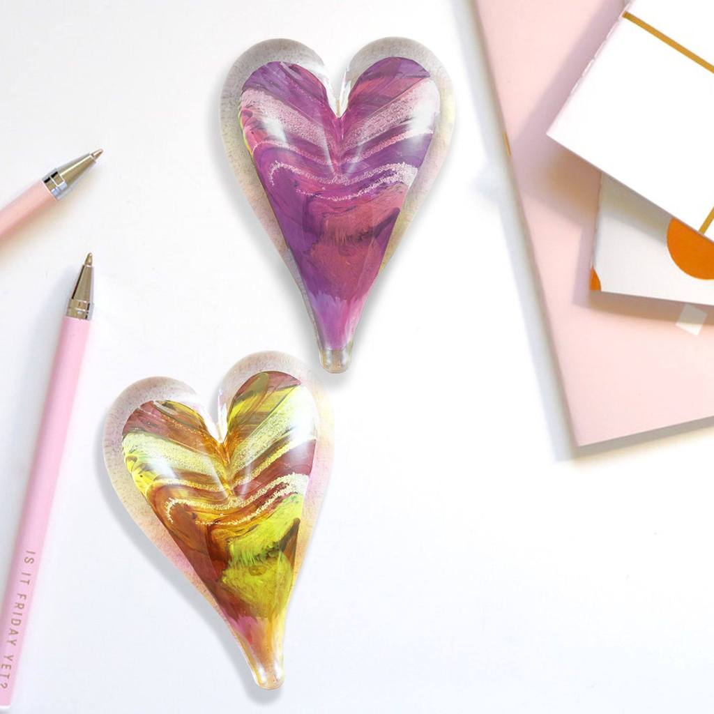 5" Glass Heart by Luke Adams - Image 3