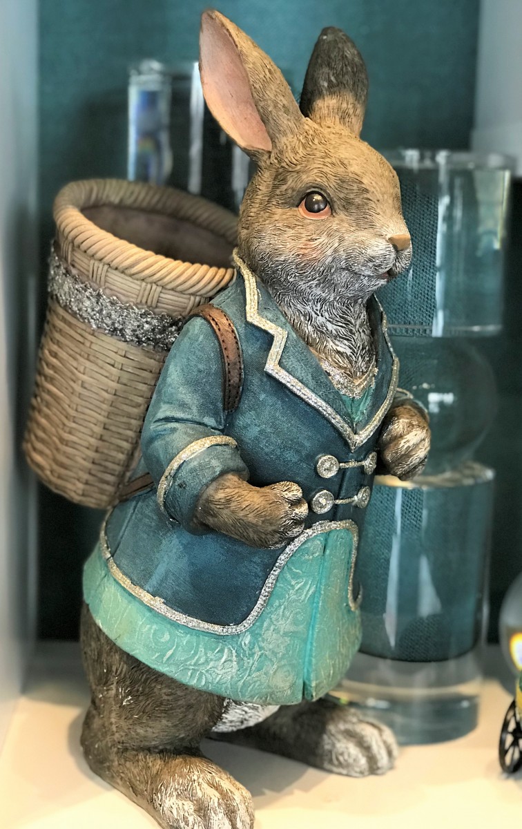 Dapper Rabbit With Basket