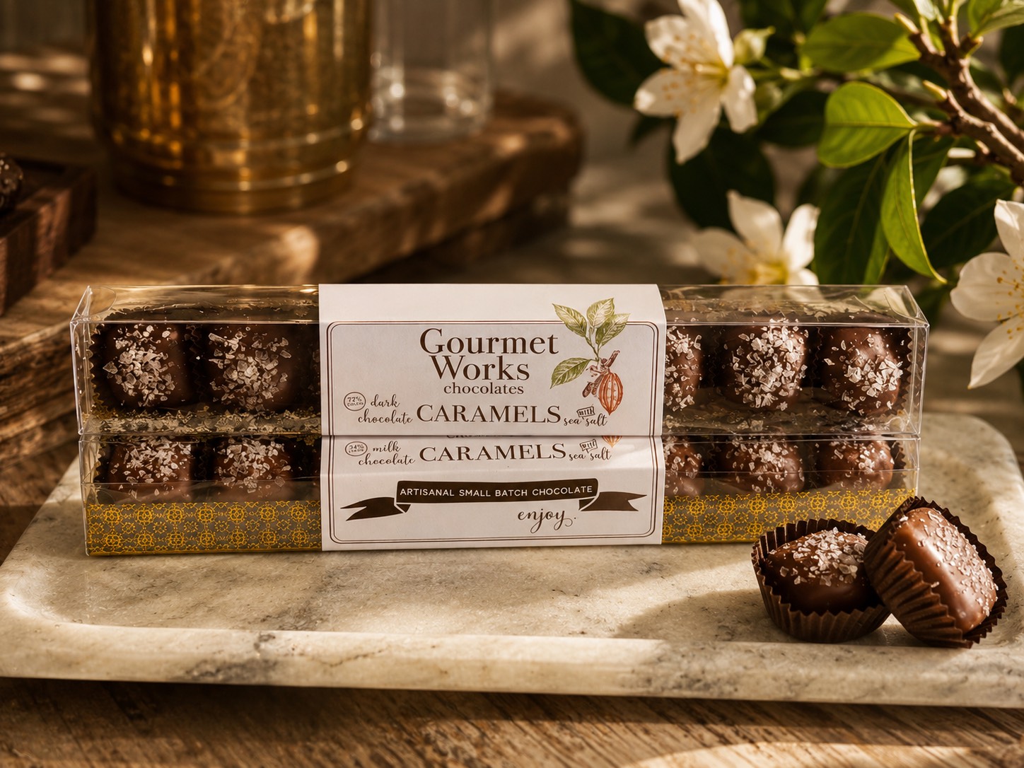 Chocolate Sea Salt Caramels