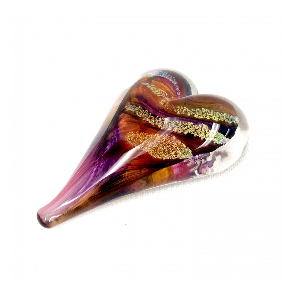 5" Glass Heart by Luke Adams