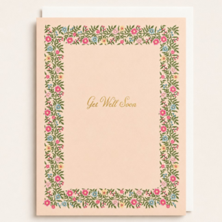 Delicate Blooms Get Well Card