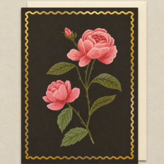 Noir Bloom Greeting Card