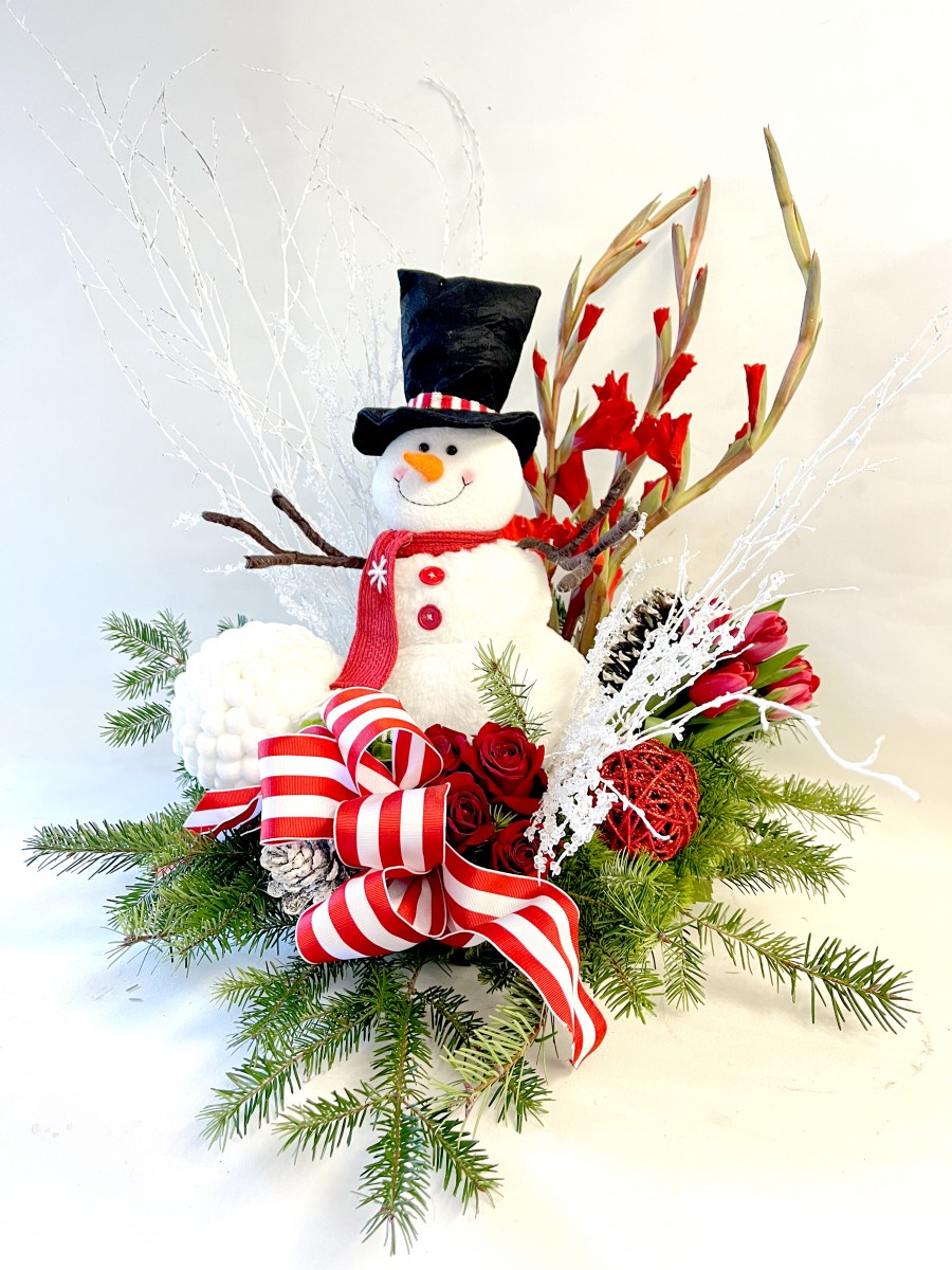 Lets Make a Snowman Centerpiece