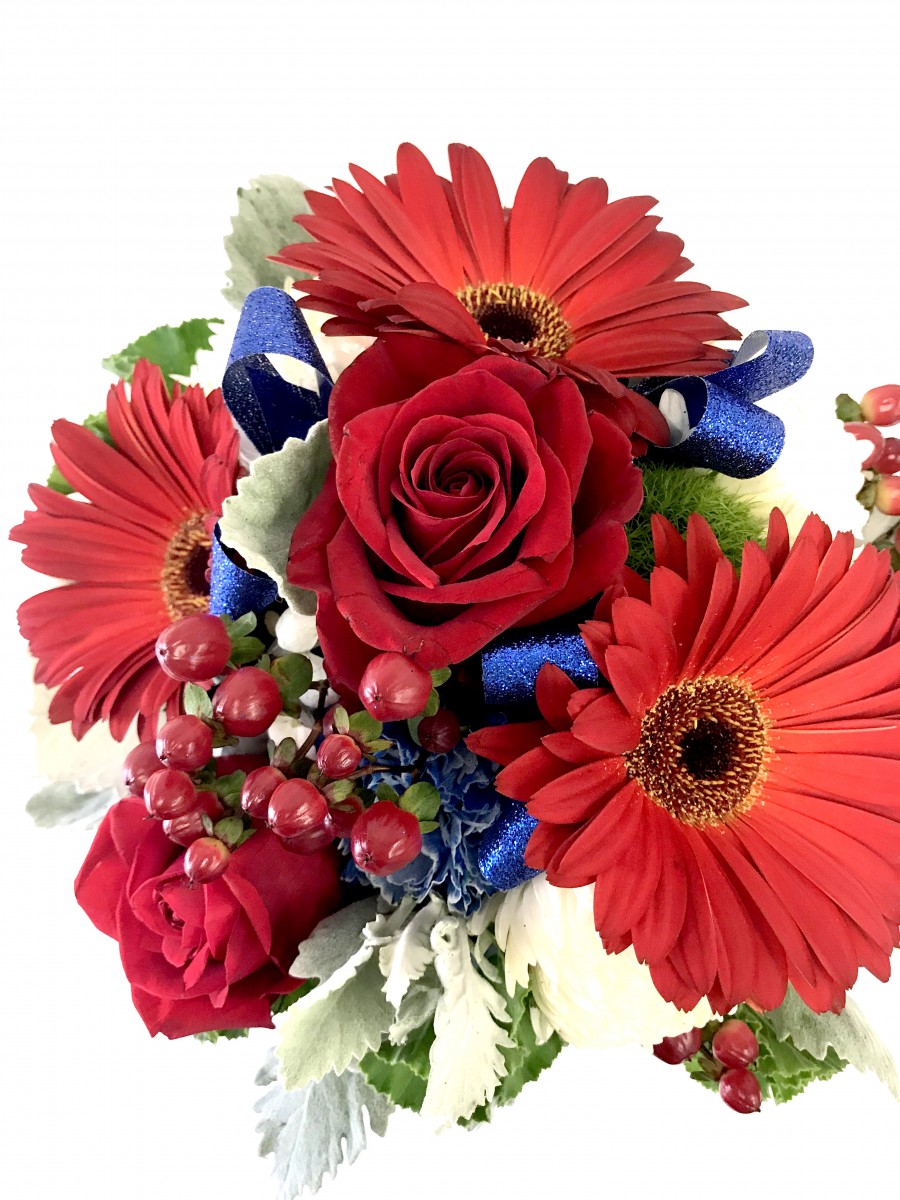 Red White & Bloom Bouquet - Image 2